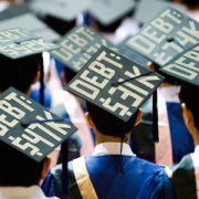 Image showing caps at college graduation