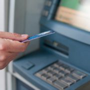 Image showing a customer using an ATM.