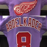 Image showing an autographed Justin Abdelkader jersey.